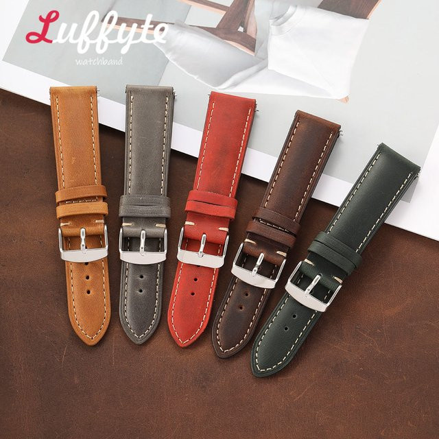 Uhrenarmband luffyte Leder, Retro, Herren - Bild 1