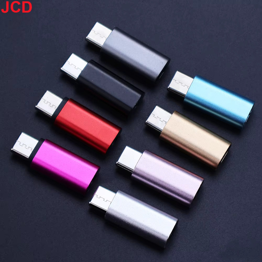 JCD Typ-C auf 3,5mm Klinke Adapter in Rot für Kopfhörer mit USB-C Anschluss - Bild 2