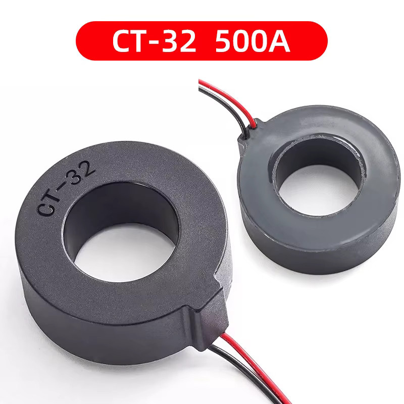 Peacefair Kernstromwandler offener Typ als Klemmsensor in Schwarz für AC 32 A, 63 A, 100 A, 500 A - Bild 3