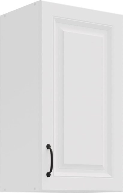 Hängeschrank Stilo in Weiß im Landhausstil mit Einlegböden und mattem Finish - Bild 1