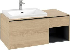 Villeroy & Boch Waschtischunterschrank Subway 3.0 Beige Matt mit integrierter Beleuchtung und offenen Regalfächern, B/T/H: 100,1 x 42,25 x 51,6 cm - Bild 1