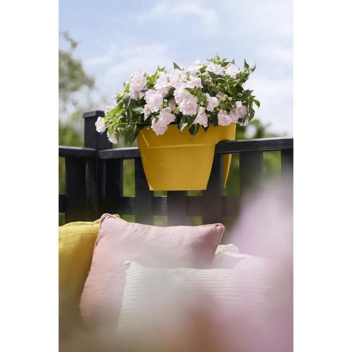 Elho Vibia Campana Blumenbrücke Balkonkasten in Honiggelb B: 39 cm, T: 26 cm, H: 22 cm - Bild 2