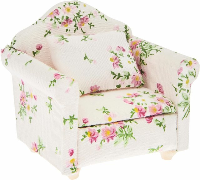 Rico Design Miniatur Sessel floral multicolour - Bild 1