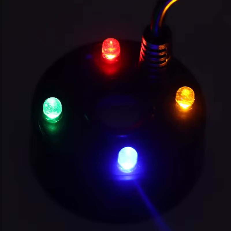 TUNFAN USB Nebelerzeuger mit 4 LED-Farblicht für Aquarium, Teich und Wasserbrunnen, Schwarz - Bild 5