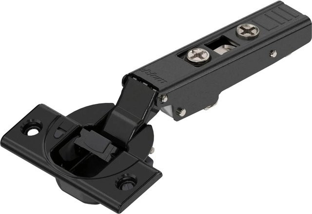 Blum Clip Top Blumotion Scharnier 110 Grad Gerade mit Feder Soft-Close Onyx Schwarz Matt inklusive Schrauben - Bild 1