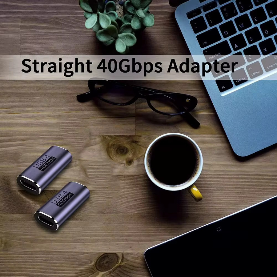 NNBILI USB4.0 Thunderbolt 3 auf USB-C Buchse Koppler Adapter für 40 Gbit/s Datenübertragung und 8K 4K Video - Bild 4