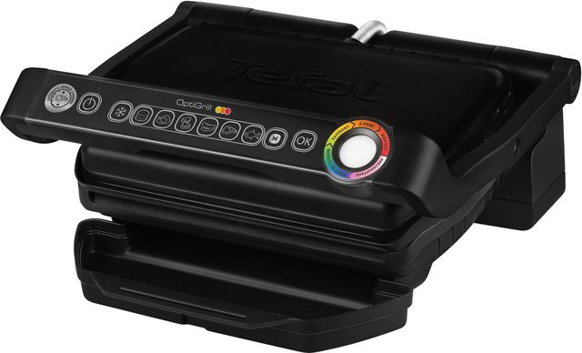 Tefal OptiGrill GC7058 Kontaktgrill Schwarz 2000 W mit 6 Programmen und 600 cm² Grillfläche - Bild 1