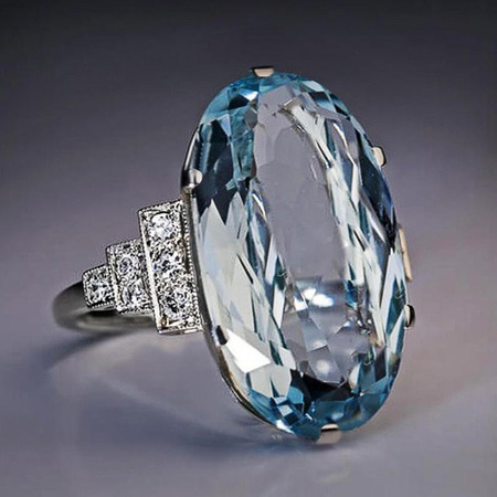 Huitan Ehering, Silber, Zirkonia, Damen