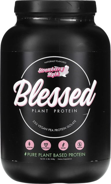EHPLabs Pflanzliches Protein Erdbeermilch vegan 948 g - Bild 1
