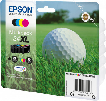 Epson 34XL Original Tintenpatronen Multi-Pack Schwarz, Cyan, Magenta, Gelb - Bild 1
