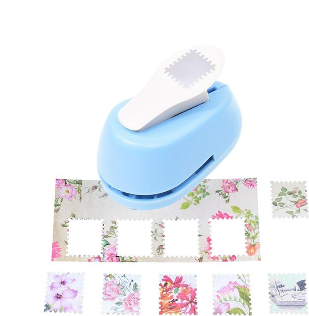 DIY Stempel Präge Maschine in Blau für Scrapbooking und Handwerk mit Rundcutter und Locher - Bild 1