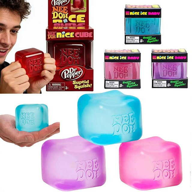 Schylling NeeDoh Nice Cube, Sensorisches Quetschspielzeug - Bild 1