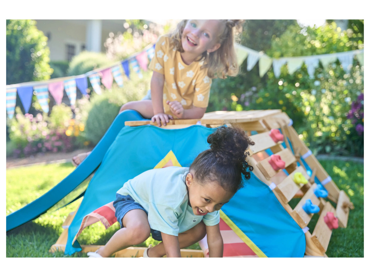 PLAYTIVE Spieltipi aus Echtholz mit Rutsche - Bild 2
