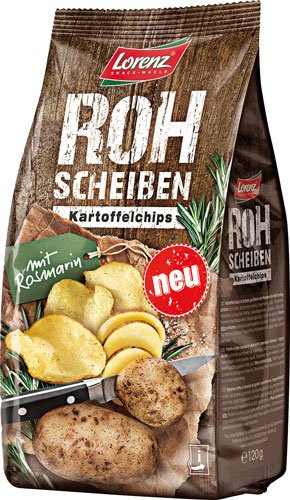 Lorenz Kartoffelchips Rohscheiben mit Rosmarin 120 g - Bild 1
