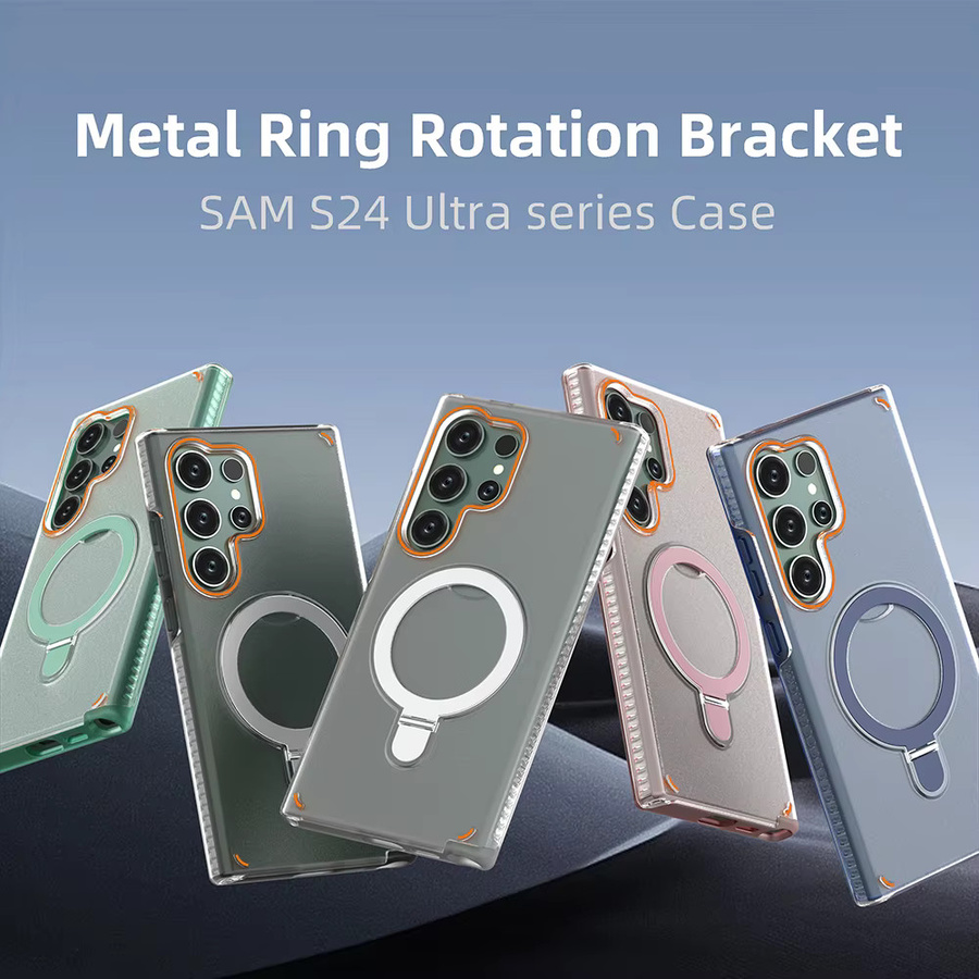 3 in 1 Magnetische Klapp-Ring Schutzhülle für Samsung Galaxy S26 S25 S24 Plus Ultra in Grün mit MagSafe Funktion und Standfunktion - Bild 3