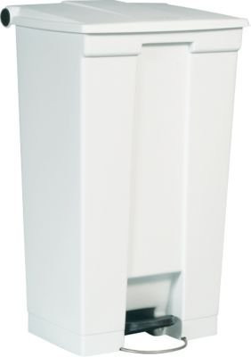 Rubbermaid Legacy Tretabfalleimer mit Deckeldämpfer, 87 Liter, Weiß - Bild 1