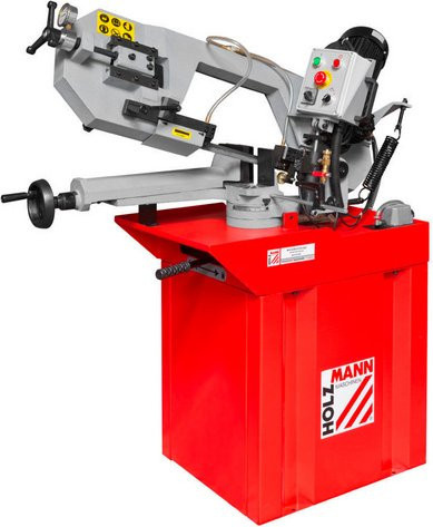 Holzmann Metallbandsäge BS275TOP in Rot mit 2 Geschwindigkeiten und 75 m/min - Bild 1