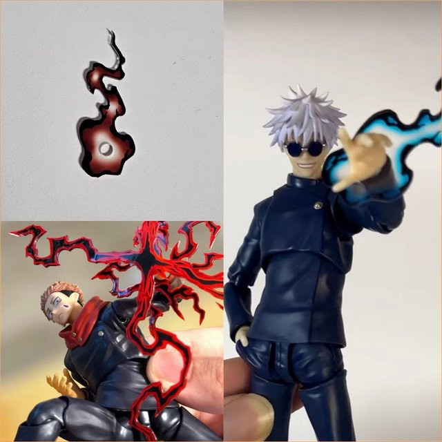 Bandai Klassische japanische Anime-Charakter-Spezialeffekt-Mini-Accessoires, Zubehör, 1/12 Maßstab - Bild 1