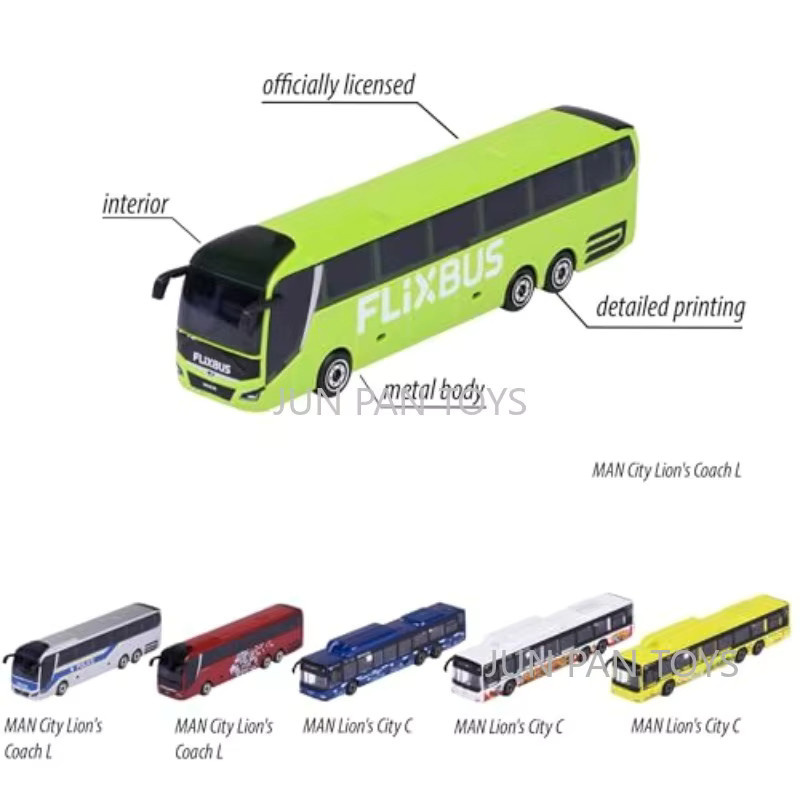 Majorette City Bus MAN Lion's City C Coach L, Automodell, 1:64, Metall, Blau - Bild 1