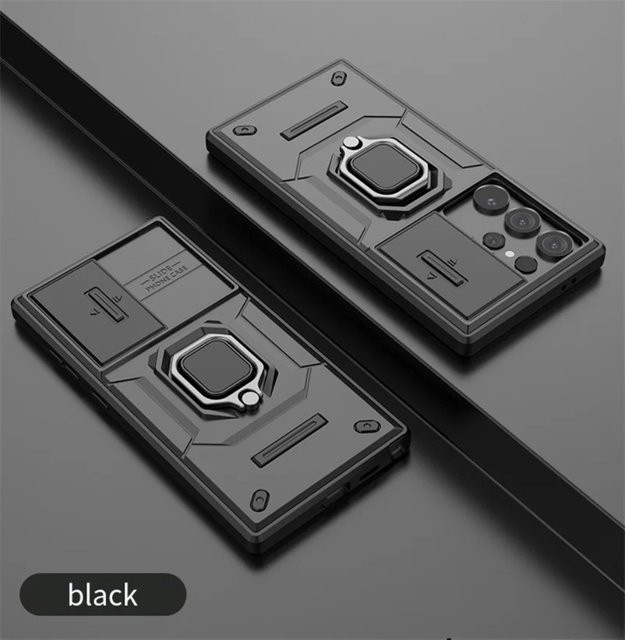Magnetische Samsung Galaxy Schutzhülle mit Kamera-Schiebeabdeckung in Purple für S26 S25 S24 S23 Ultra Plus und weitere Modelle - Bild 1