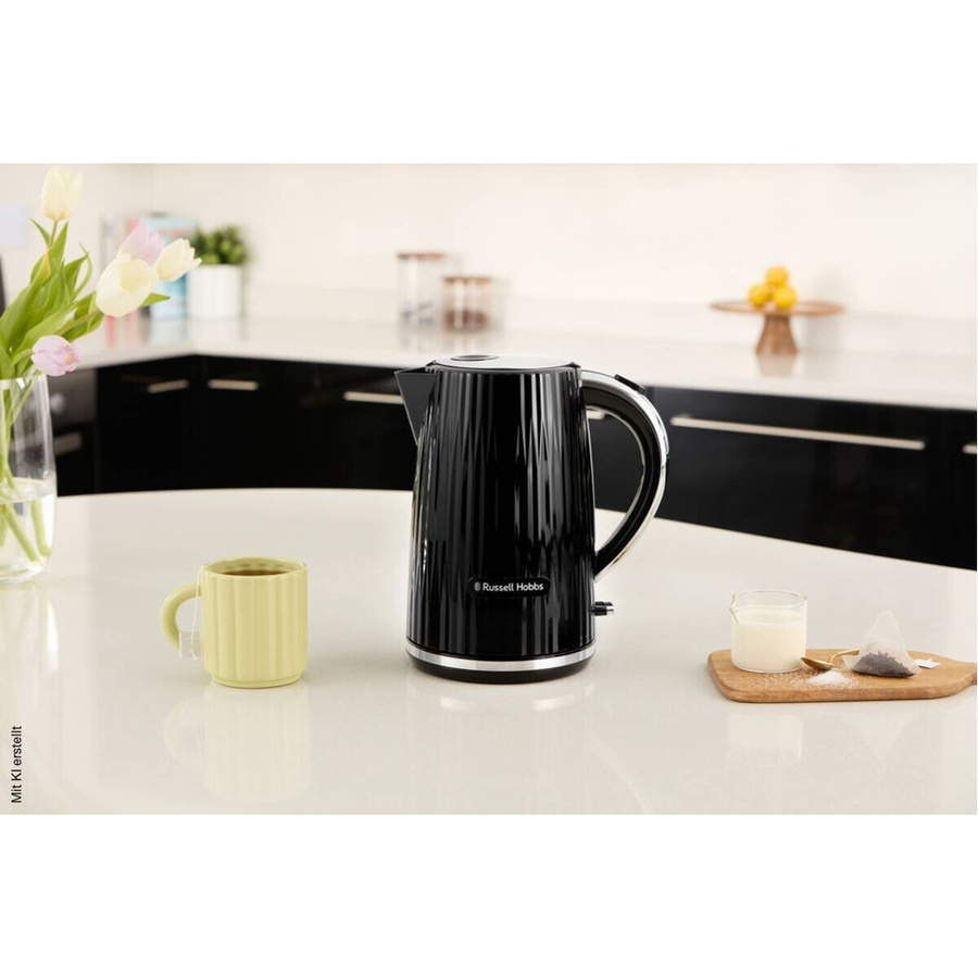 Russell Hobbs Eden Wasserkocher 27361-70 Schwarz mit 1,7 l Fassungsvermögen, Automatischer Abschaltautomatik und Kalkfilter - Bild 2