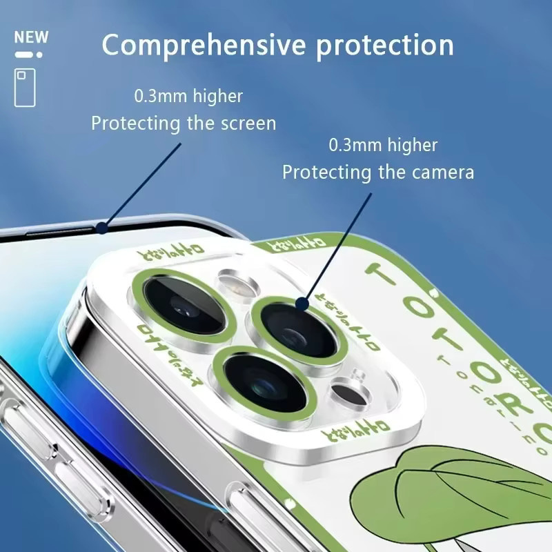 Transparente T-Totoro TPU-Schutzhülle für Xiaomi Redmi Note 14 13 12 5G Plus 11 Pro 14C 13C 12C 10S 9 4G A2 A1 mit weicher Silikon-Rückseite - Bild 1