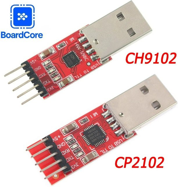 YTDMEN USB TTL UART Modul CP2102 CH9102 in Rot für Arduino und STC Download Upgrade - Bild 1