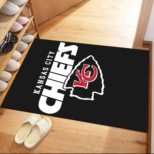 LivSpaceVibe Kansas City Chiefs Teppich, rechteckig, schwarz, B/H: 60 x 40 cm - Bild 1