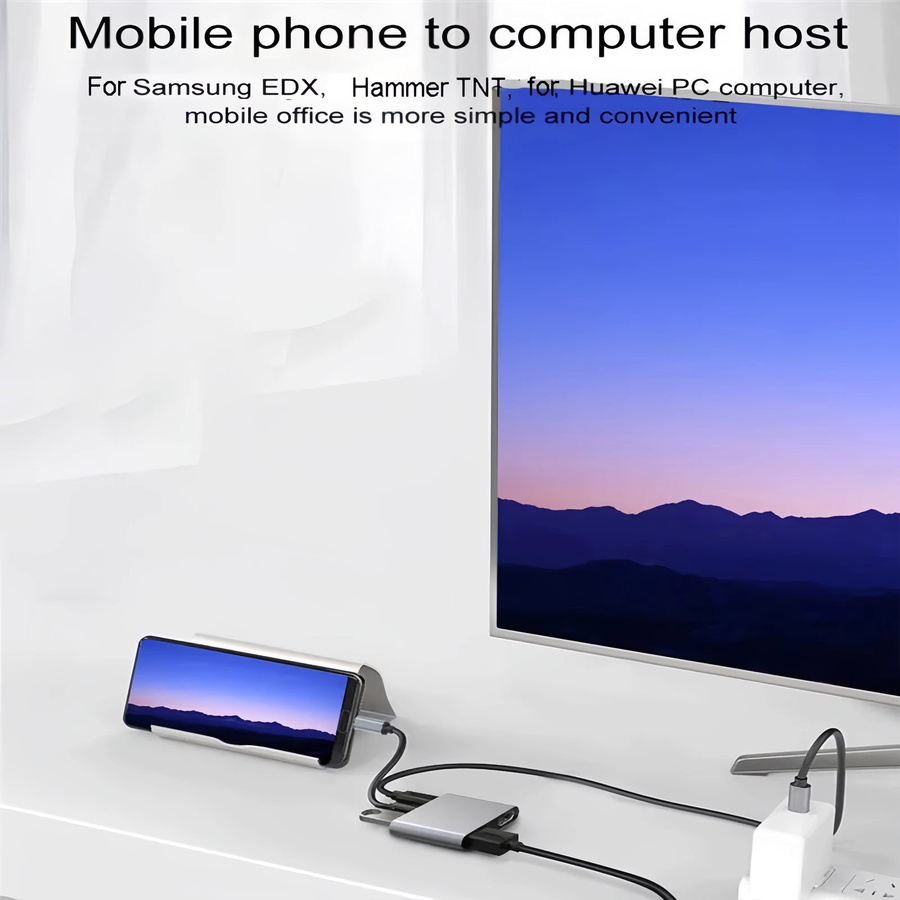 Kebidumei 4-in-1 USB-C Dockingstation mit Dual HDMI und USB 3.0 Hub für Laptop und MacBook - Bild 5