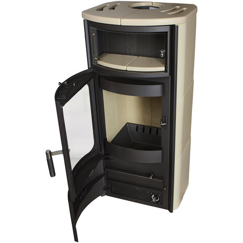 Hark Kaminofen Opera-B Dauerbrand in Creme/Beige mit Automatik 7 kW EEK: A+ - Bild 4