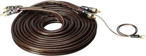 Sinuslive CX-50 Cinchkabel braun, Länge: 5,00 m, 2x Cinch-Stecker auf 2x Cinch-Stecker - Bild 1