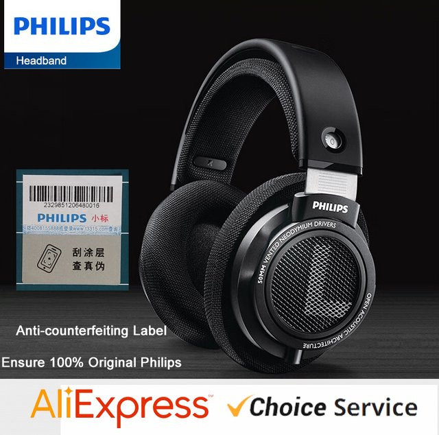 Philips SHP9500 Over-Ear Kopfhörer HiFi Stereo Wired in Schwarz - Bild 1
