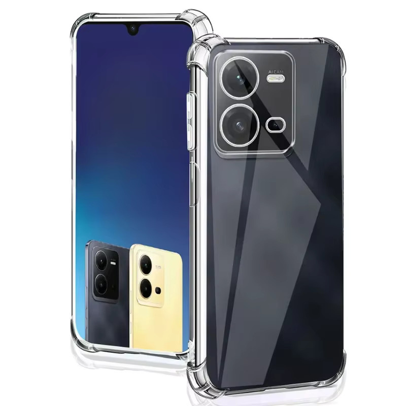 Transparente TPU Handyhülle mit Airbag-Anti-Sturz-Schutz für ViVO X80 Lite, V25 und V25E - Bild 5