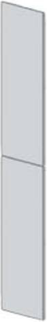 Siemens Abdeckung 8PQ3000-0BA51 aus Stahlblech in Lichtgrau, B: 40 cm, T: 40 cm, H: 200 cm - Bild 1
