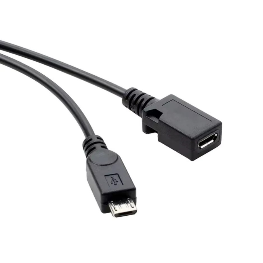 XIKCU 2-in-1 OTG-Kabel für Fire Stick 4K und Android Smartphones oder Tablets, Micro USB Host und Power, Schwarz - Bild 2