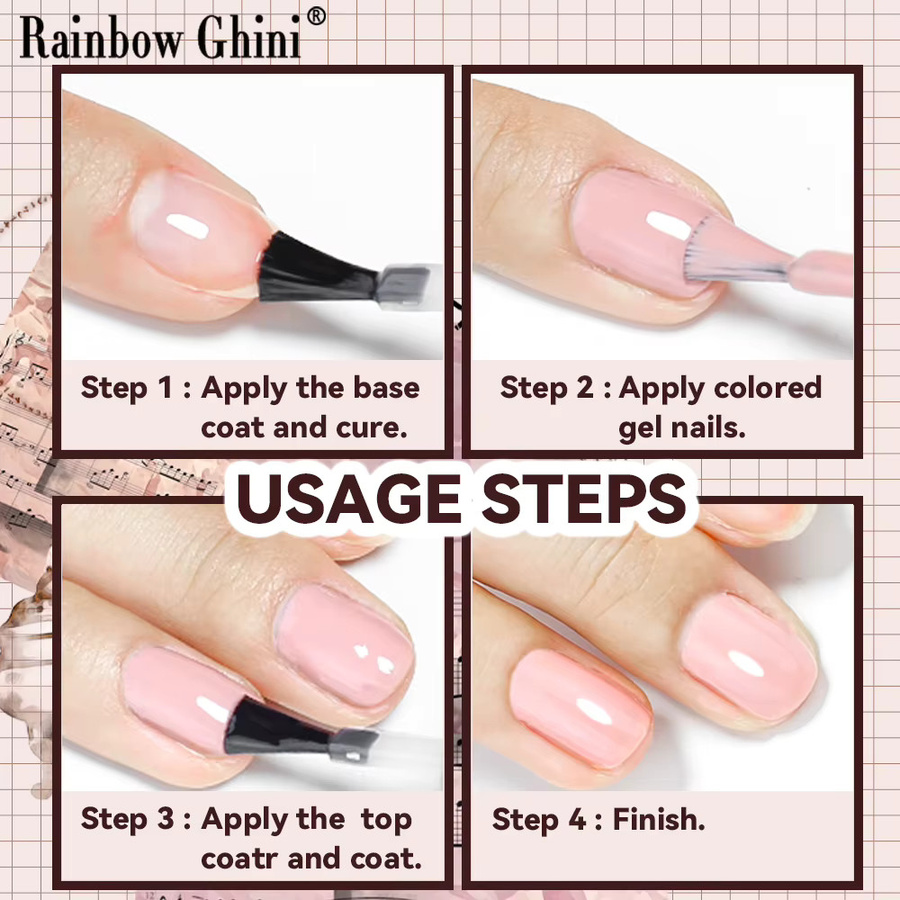 Rainbow Ghini UV-Gel-Nagellack, Schimmernd, 15 ml - Bild 3