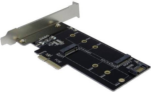 Inter-Tech KT015 PCI-Express RAID Controller Karte für SSD in Schwarz - Bild 1