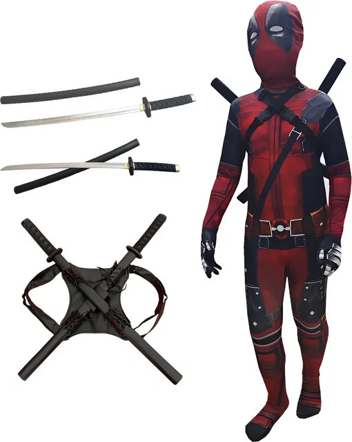 Hot Toys Deadpool Superhelden-Kostüm, Overall, Rot - Bild 1