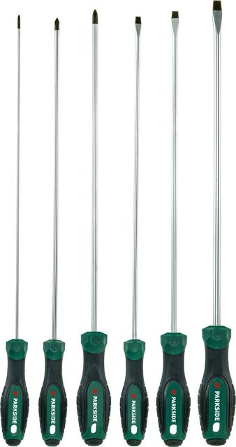 Parkside Schraubendreher-Set lang 6-teilig aus Stahl in Multicolour - Bild 1