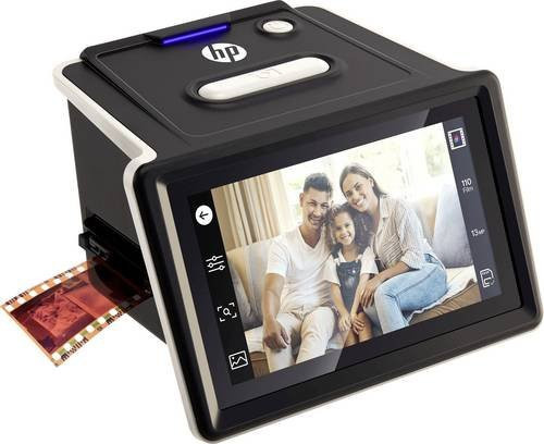 HP HPFS500 Diascanner und Filmscanner in Schwarz mit Touchscreen Farbdisplay und USB-Stromversorgung - Bild 1