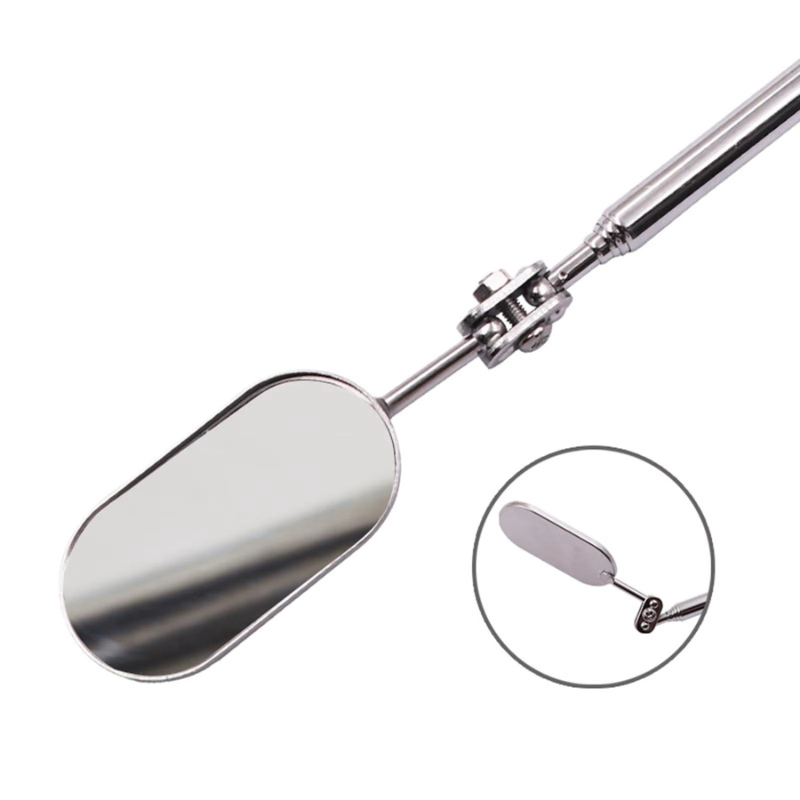perfeclan Teleskop-Inspektionsspiegel, Metall, silver - Bild 2