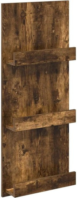 vidaXL Magazinregal in Geräuchertem Eichen-Design, modern, Farbe Braun, B/T/H: 43 x 11 x 102 cm - Bild 1