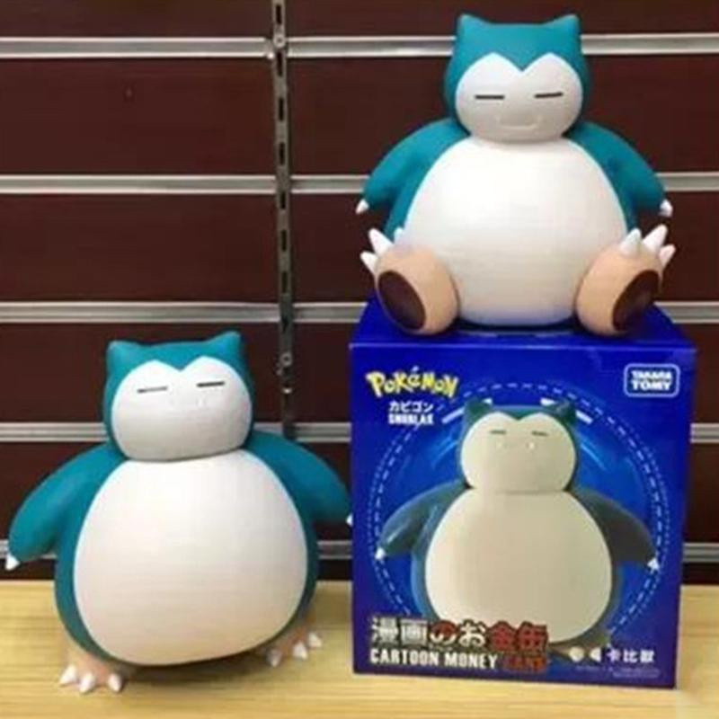 Pokemon Snorlax Spardose in zwei Posen als Figur für Kinder und Sammler, Blau und Weiß - Bild 3