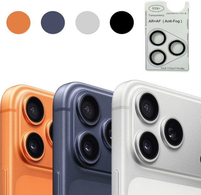 2-3 Stück Anti-Beschlag Schutzfolien aus gehärtetem Glas für iPhone 17 Pro Max in Transparent - Bild 1
