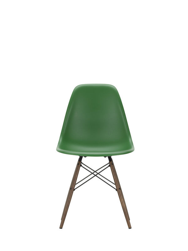Vitra DSW Eames Plastic Side Chair in Grün aus Kunststoff und Holz mit mattem Finish - Bild 2