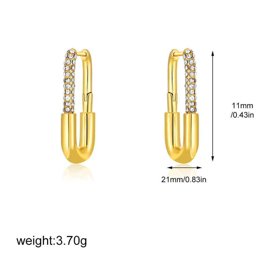 Erpels Ohrclips, 18K Gold, Zirkon, Damen - Bild 2