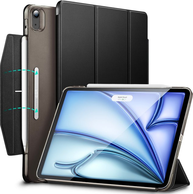 ESR Schutzhülle für iPad Air 13 M2/M3 (2024/2025) und iPad Pro 12.9 6./5./4. Generation in Schwarz - Bild 1