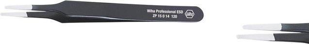 Wiha Präzisionspinzette Professional ESD Typ 2a in Schwarz aus Edelstahl - Bild 2