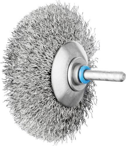 PFERD INOX-TOTAL Kegelbürste ungezopft aus Edelstahl, Farbe Silber, Durchmesser: 80 mm, Schaft-Durchmesser: 6 mm, Draht-Durchmesser: 0,30 mm, 10 Stück - Bild 1