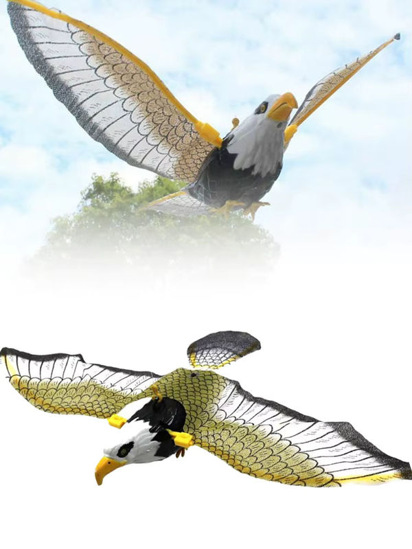 Vogelscheuche als Lockvogel in Adler- und Eulenoptik zur Schädlingsbekämpfung im Garten, Mehrfarbig, B/H: 43 x 25 cm - Bild 3